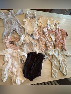 Mixed Baby Onesie Bundle From H&M and Carters